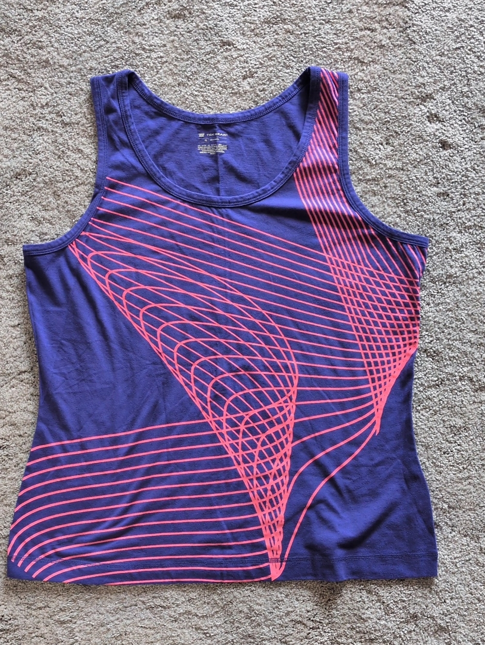 NWOT Tek Gear Purple And Pink Tank Size XL